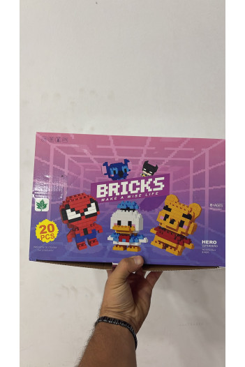 Bricks Lego Standlı 20 Adet