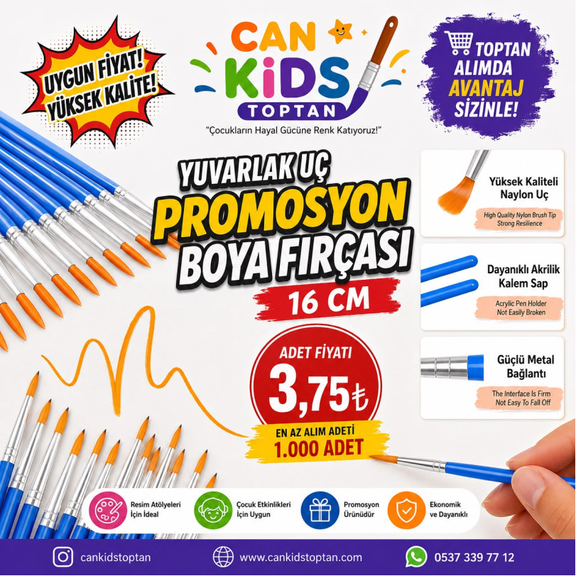 Fırça 1.000 ADET İnce Uçlu